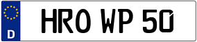 Trailer License Plate